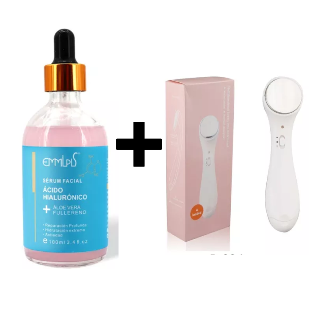 Masajeador facial anti-envejecimiento
Serum de ácido hialurónico 100 ml
Cuidado de la piel en casa
Dispositivo de belleza facial